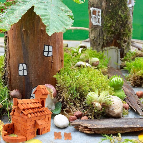 ifundom 50 Stück realistische Miniatursteine für Garten und Puppenhaus