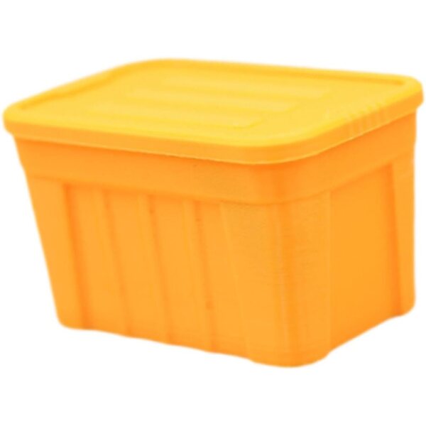1/12 MotiveTech Miniaturbox für Puppenhausküche, orangegelb