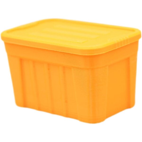 1/12 MotiveTech Miniaturbox für Puppenhausküche, orangegelb
