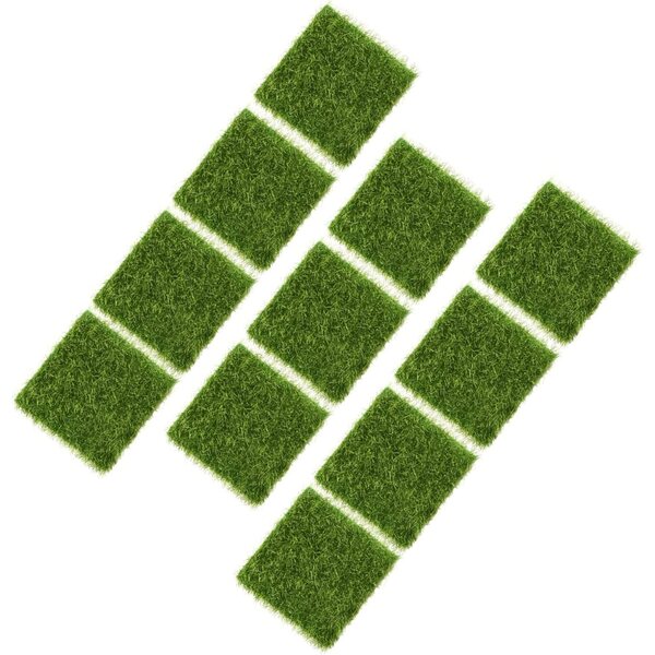 10 Pezzi Tappeto Erboso Miniatura RASTKY per Mini Giardini e Decorazioni Vasi