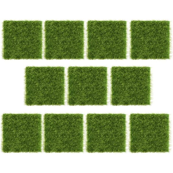 10 Pezzi Tappeto Erboso Miniatura RASTKY per Mini Giardini e Decorazioni Vasi