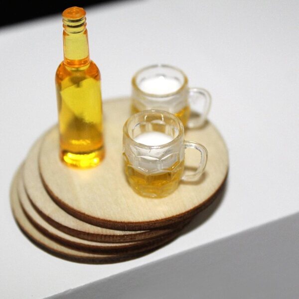 Set 20 Mini Boccali da Birra in Resina, Accessori Realistici per Case delle Bambole e Diorami