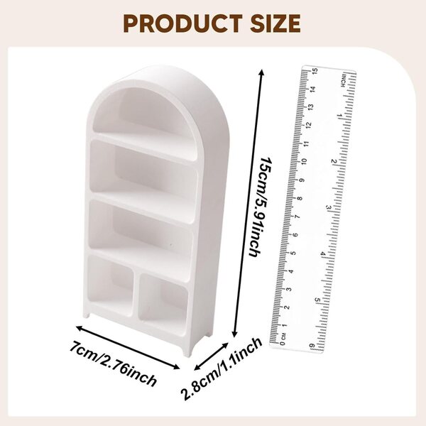 Milageto Libreria Miniatura 1:12 per Case delle Bambole, Accessorio Fatta a Mano