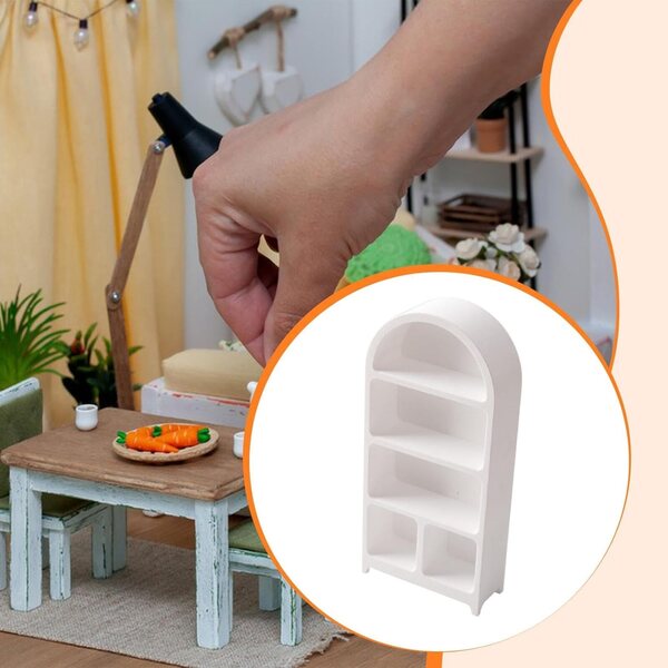 Milageto Libreria Miniatura 1:12 per Case delle Bambole, Accessorio Fatta a Mano