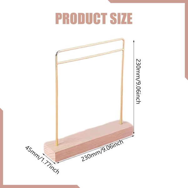 Sharplace Porta Abiti per Bambole BJD, Mini Armadio Elegante e Robusto in Legno Oro
