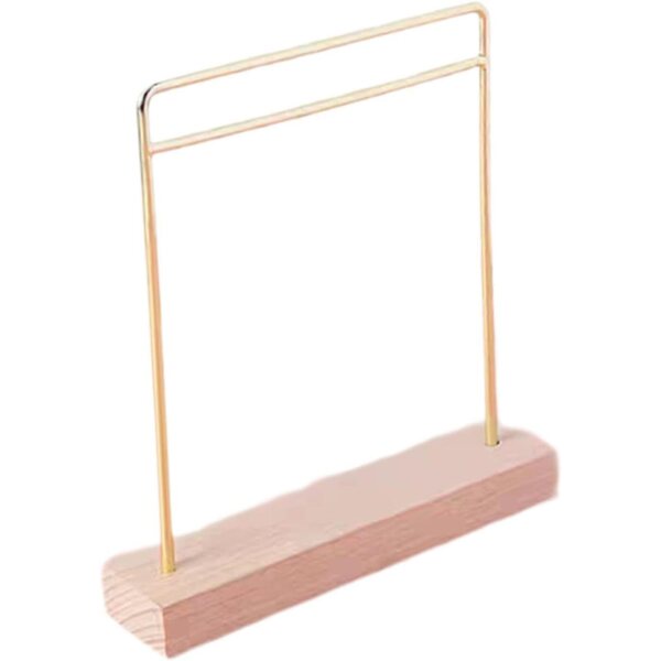 Sharplace Porta Abiti per Bambole BJD, Mini Armadio Elegante e Robusto in Legno Oro