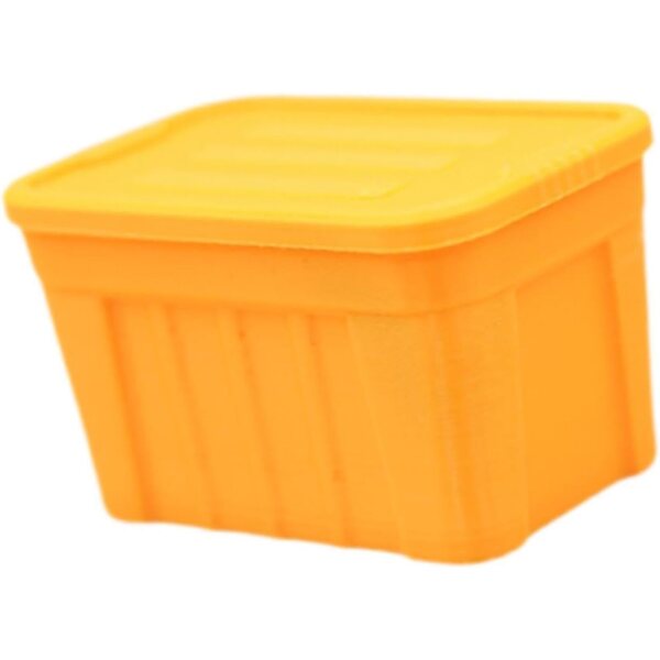 Oshhni Scatola portaoggetti miniatura 1/12 per casa delle bambole - Giallo Arancio