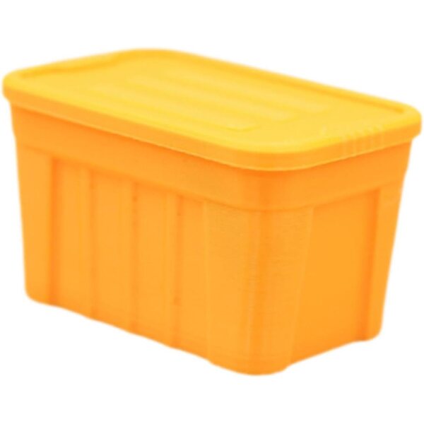 Oshhni Scatola portaoggetti miniatura 1/12 per casa delle bambole - Giallo Arancio