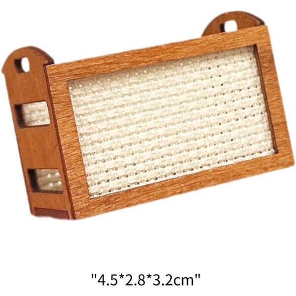 Oshhni Cesto in Legno 1/12 per Casa delle Bambole, Miniatura Decorativa e Portaoggetti