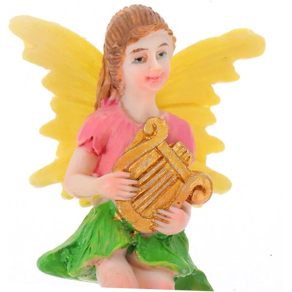 Set 10 Statuette Miniature Fate in Resina per Giardino e Casa Decorazioni Magiche