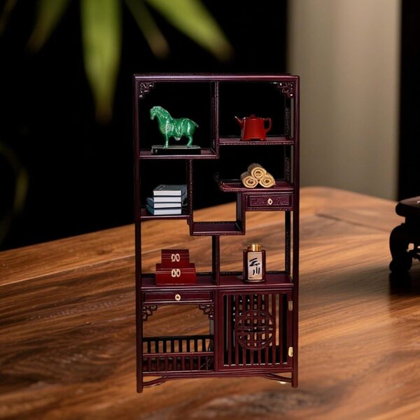 Mini Set sedie e mobili cinesi 1:12 per casa delle bambole, stile tradizionale