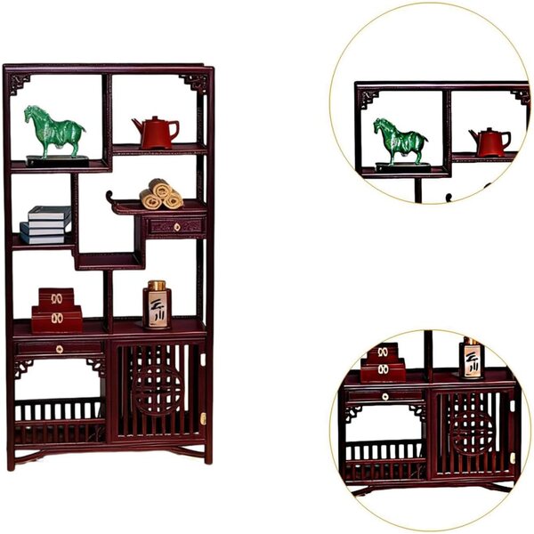 Mini Set sedie e mobili cinesi 1:12 per casa delle bambole, stile tradizionale