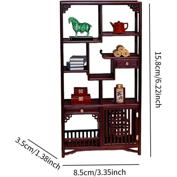 Mini Set sedie e mobili cinesi 1:12 per casa delle bambole, stile tradizionale