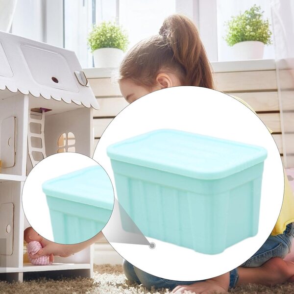 Sharplace Mini Scatola Portaoggetti in PLA per Casa delle Bambole 1:12, Decorazione Realistica