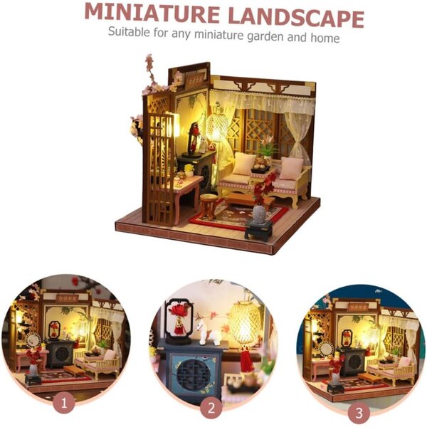 BESPORTBLE Home Miniatur-DIY-LED-Kit, langlebige und kreative Tischdekoration