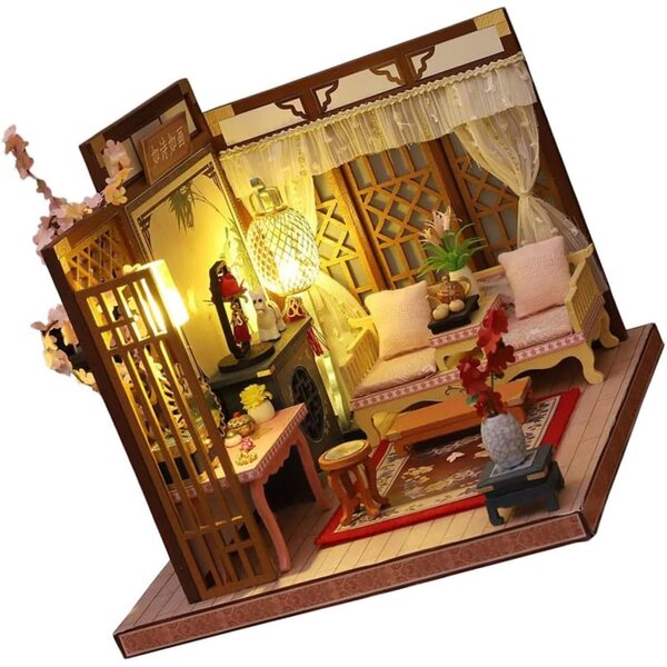 Kit Casa Fai da Te Miniatura LED WEKAMOS - Decorazione Interni Resistente