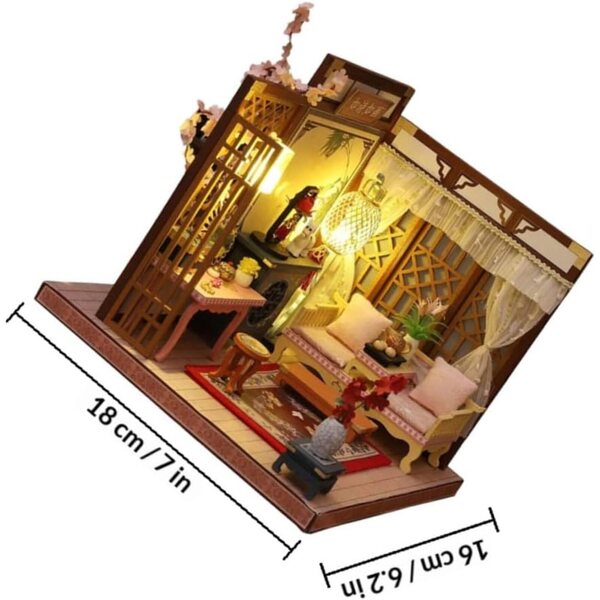 Kit Casa Fai da Te Miniatura LED WEKAMOS - Decorazione Interni Resistente