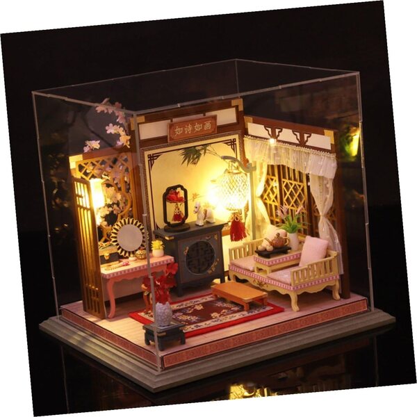 Kit Casa Fai da Te Miniatura LED WEKAMOS - Decorazione Interni Resistente