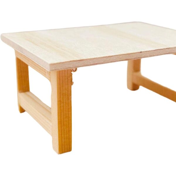 Mini Tavolo in Legno per Casa delle Bambole - Mobili Decorativi Fatti a Mano