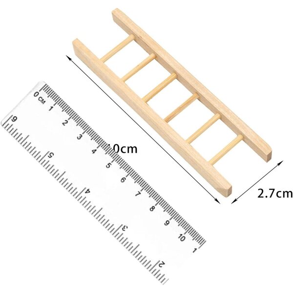 Scale in Legno per Casa delle Bambole 1:12 - Mobili Miniatura Realistici Ioensy