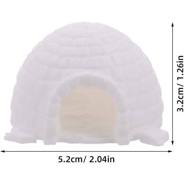 UPKOCH 6 Miniature di Statuette di Case di Ghiaccio Realistiche per Micro Paesaggi Artici