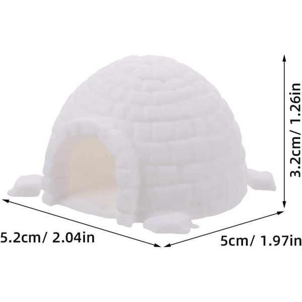 UPKOCH 6 Miniature di Statuette di Case di Ghiaccio Realistiche per Micro Paesaggi Artici