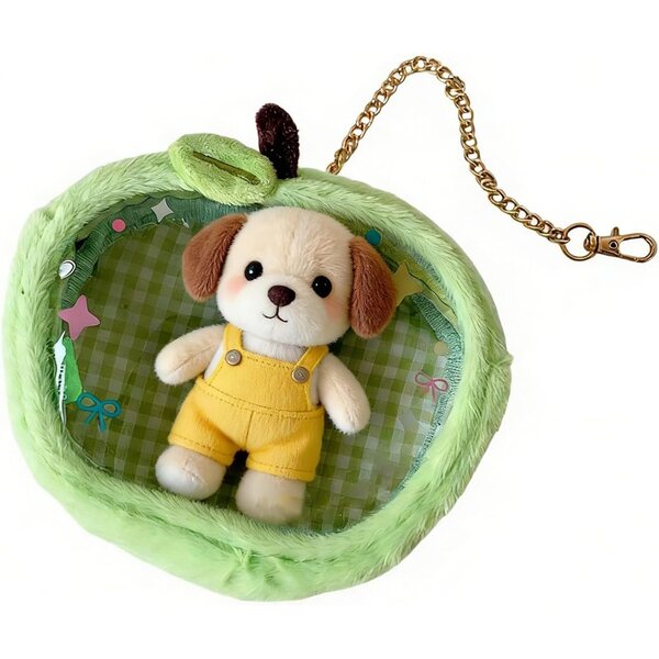 Custodia protettiva in peluche per bambole da collezione, anti-polvere e trasparente