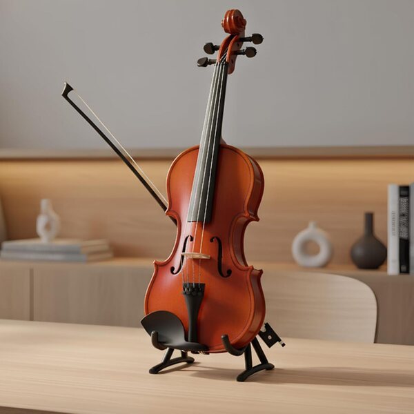 Mini-Geige mit Klang, 12 x 4,1 cm, dekorativer Schlüsselanhänger mit trauriger Musik