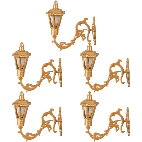 iplusmile 5 pezzi Lampade da Parete Miniatura per Casa delle Bambole e Decorazioni