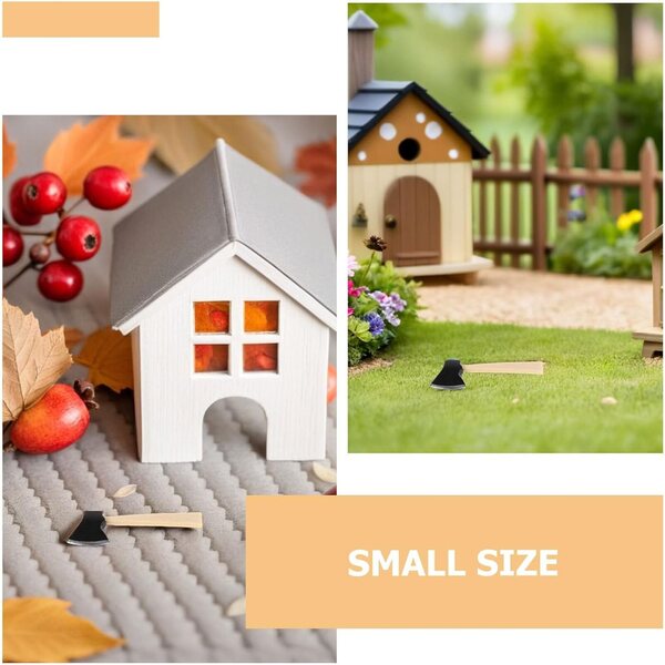 Gatuida Set mit 10 Miniatur-Gartengeräten für Puppenhäuser im Maßstab 1:12