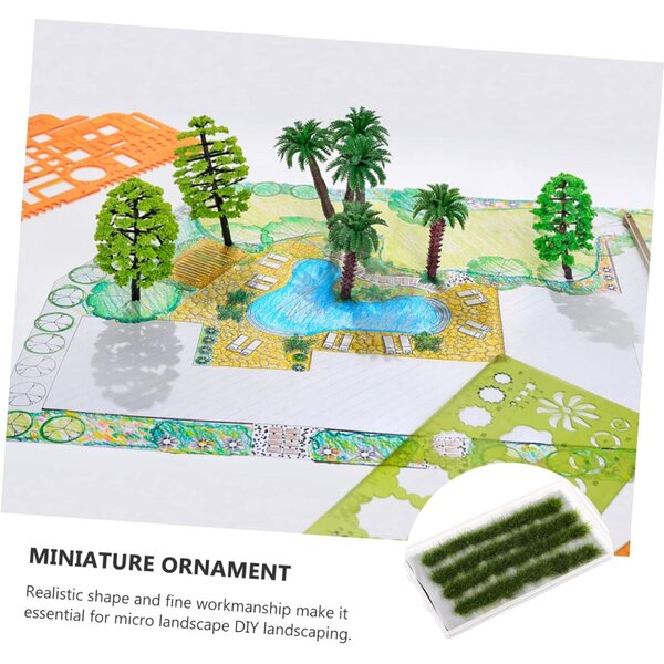 GALPADA Prato Sintetico Miniatura Verde per Micro Paesaggi e Mini Case da Giardino