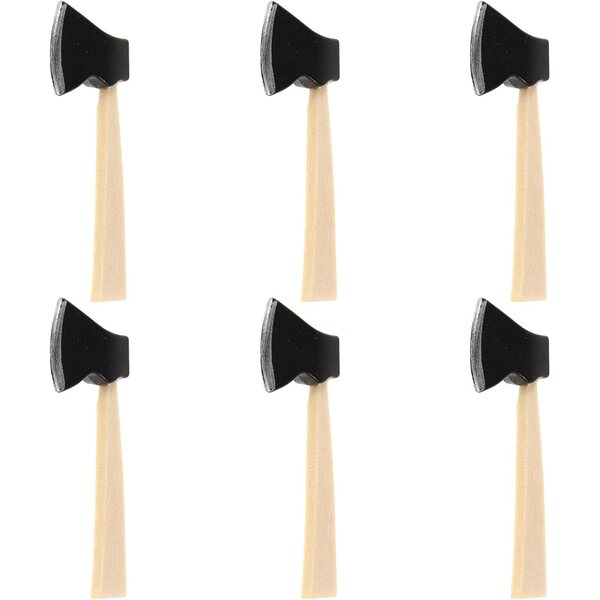 Set 6 Attrezzi da Giardino in Miniatura per Case delle Bambole con Manico in Legno