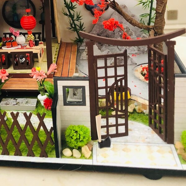 Set 6 Attrezzi da Giardino in Miniatura per Case delle Bambole con Manico in Legno