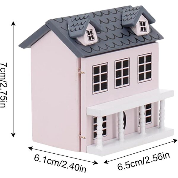 Villa Princess DIY Puppenhaus aus Holz, stilvolle und robuste Miniatur
