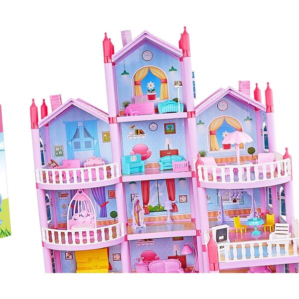 Casa da Sogno per Bambole in ABS Kit Fai da Te con Accessori per Ragazze Ghzste