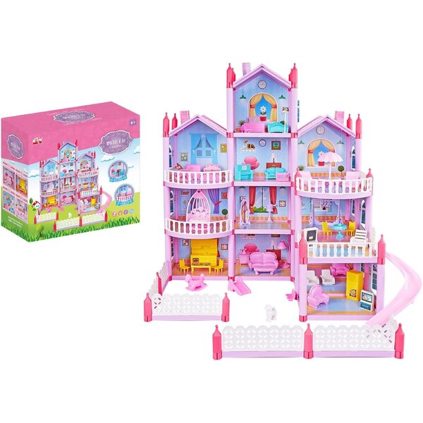 Casa da Sogno per Bambole in ABS Kit Fai da Te con Accessori per Ragazze Ghzste