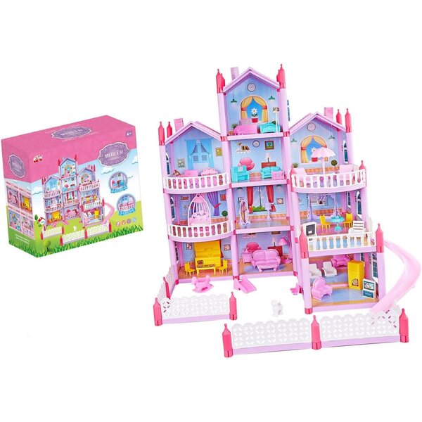 Casa da Sogno per Bambole in ABS Kit Fai da Te con Accessori per Ragazze Ghzste