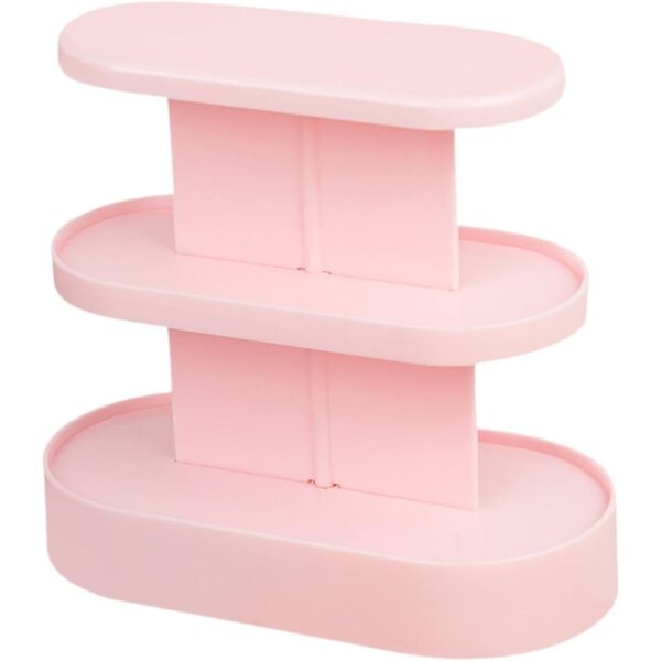 Vetrina Miniatura Rosa 1:12 per Casa delle Bambole con Scaffali per Cibi