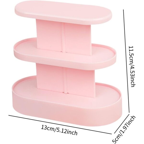 Vetrina Miniatura Rosa 1:12 per Casa delle Bambole con Scaffali per Cibi