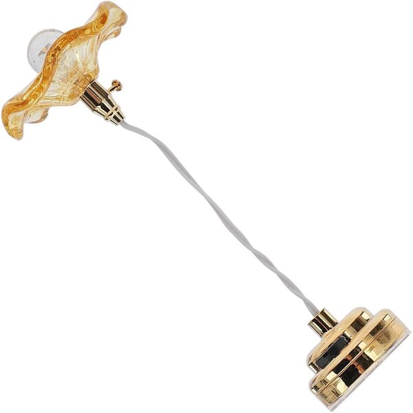 Lampadario Miniatura Asixxsix in Vetro per Casa delle Bambole Scala 1:12 e 1:6 con Batteria
