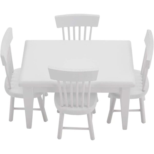 Set Mobili Miniatura Cucina e Sala da Pranzo Casa delle Bambole 1/12 in Legno VBESTLIFE