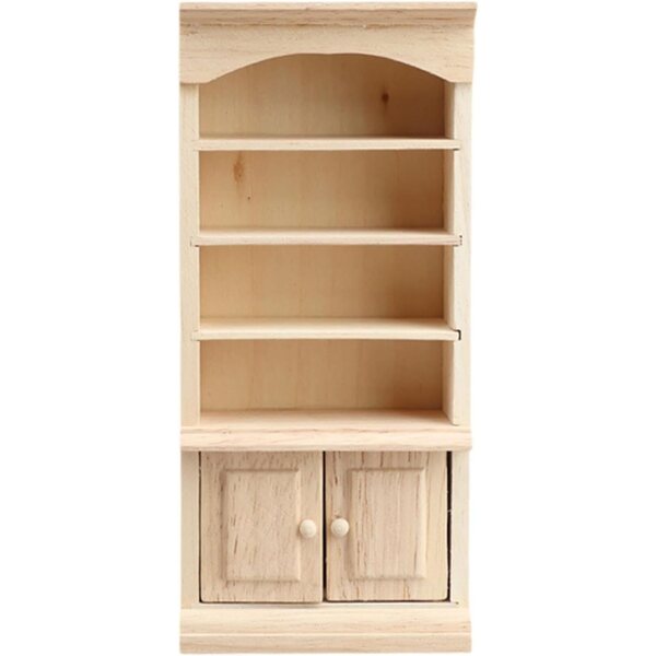 Holzschrank Miniatur 1:12 Bücherregal für dekoratives Puppenhaus
