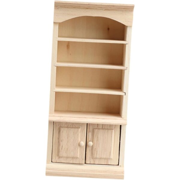 Holzschrank Miniatur 1:12 Bücherregal für dekoratives Puppenhaus