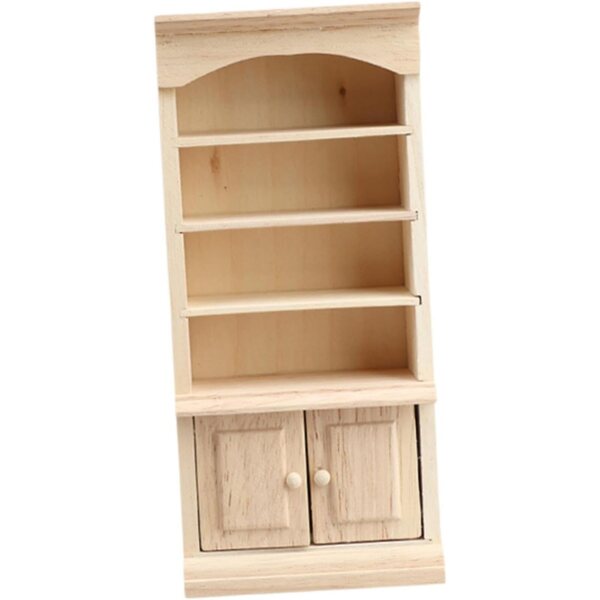 Holzschrank Miniatur 1:12 Bücherregal für dekoratives Puppenhaus
