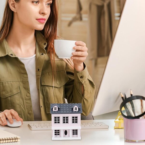Kit Miniatura Tiny-House in Legno fatto a Mano | Casa delle Bambole Dettagliata