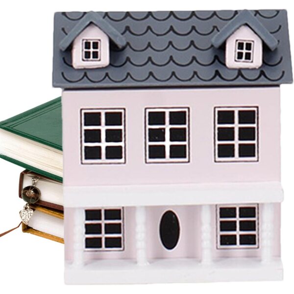 Kit Miniatura Tiny-House in Legno fatto a Mano | Casa delle Bambole Dettagliata