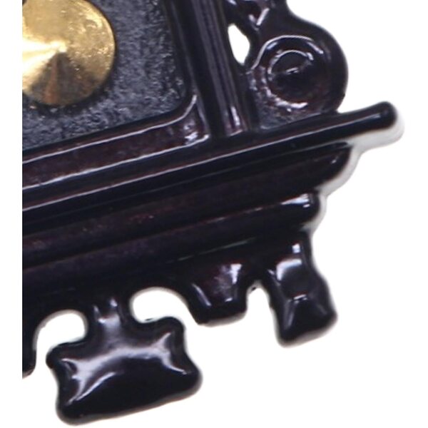 Mini orologio da parete in legno per case delle bambole, accessorio decorativo realistico