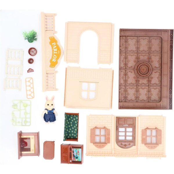 Julihai 1:12 Puppenhaus-Möbelset aus kindersicherem ABS-Kunststoff