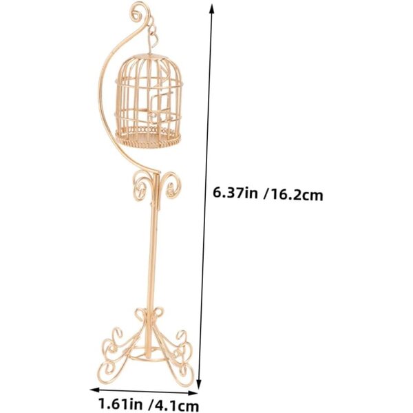 2 Mini Gabbie in Ferro per Casa Bambola e Giardino Fatato - Decorazione Realistica