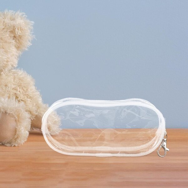 GARVALON Borsa Compatta in Plastica Trasparente per Bambole - Custodia Portatile e Resistente